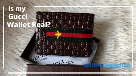 how to see if a gucci wallet is real|gucci wallets clearance.